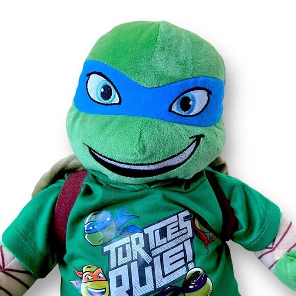 Teenage Mutant Ninja Turtles Leonardo Build A Bear Plush 18" TMNT Nickelodeon - Picture 4 of 8